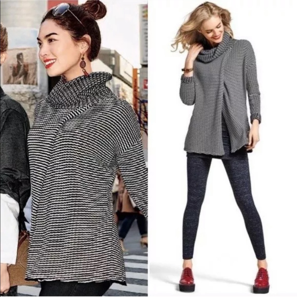 CAbi 3167 Fergie Turtleneck Overlap Sweater